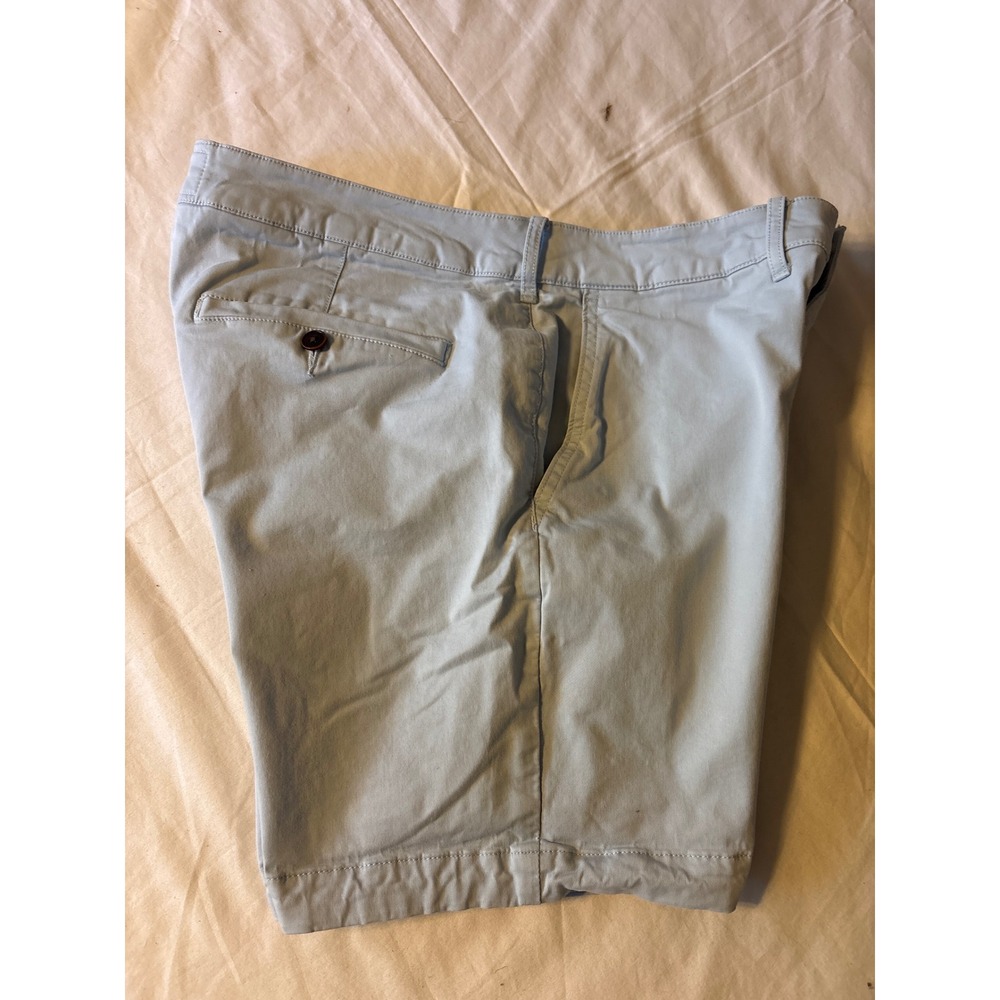 Abercrombie & Fitch Chino Shorts Mens 32 Blue  Stretch Cotton 3405